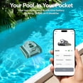 thumbnail image 3 of Axidou Cordless Robotic Pool Vacuum, 5000 GPH, 180W Brushless Motor, App Control, Wall and Waterline Cleaning, Auto Parking, 3-Hour Runtime, 3 of 9