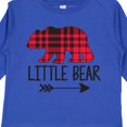 thumbnail image 4 of Inktastic Plaid Little Bear with Arrow Boys or Girls Long Sleeve Toddler T-Shirt, 4 of 5