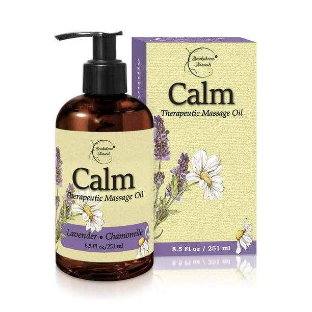 Brookethorne Naturals Calm Massage Oil Lavender Chamomile Nut Free