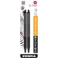 thumbnail image 1 of Gel Pen Zebra Pen G-750 Retractable Black Ink 0.7mm 2-Pack, 1 of 6