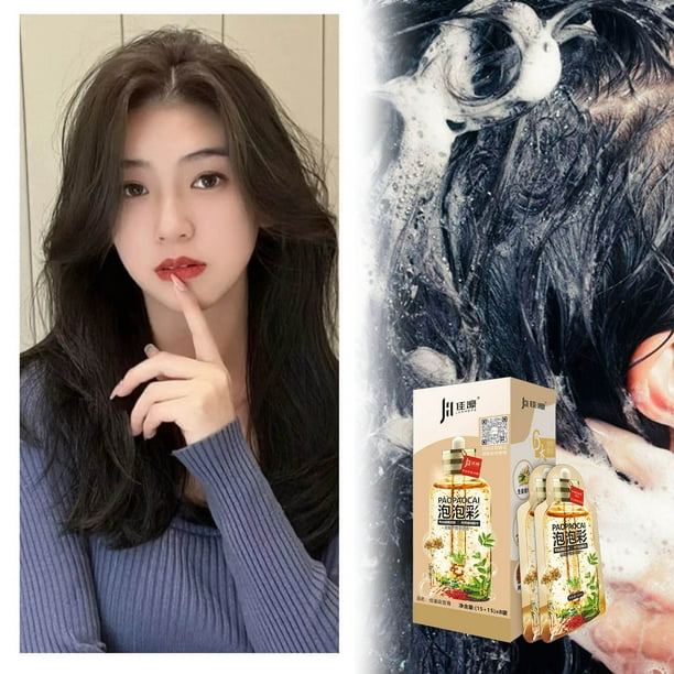 Crema capilar Hair Plant Silk Beauty Flying No daña el cuero cabelludo ni el cabello 240ml Tinte en burbujas
