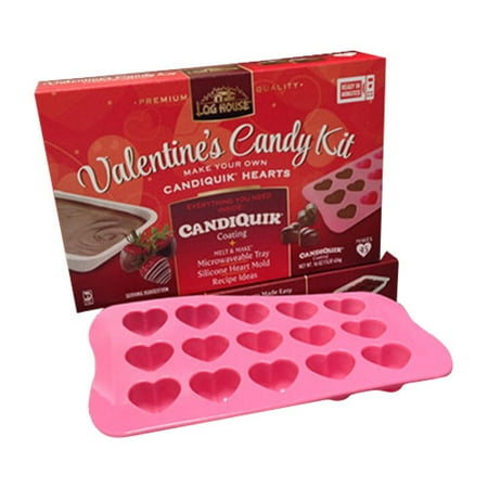 Log House CandiQuik Valentine's Candy Making Kit, 3 pc