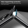 thumbnail image 3 of Magnetic for Samsung Galaxy Z Flip 4 Case with Ring Holder, [Hinge Protection] Built in Screen Protector & Camera Protection Slim Thin Hard PC Kickstand Shockproof Protective Case, Silver, 3 of 14
