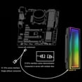 thumbnail image 3 of M.2 2280 NVME NGFF SSD Heatsink Cooler with Thermal Pad 5V 3PIN ARGB SSD Aluminum Alloy Radiator for Better Cooling Performance Black, 3 of 6