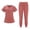 A202 Orange, variant on Trikvn Women's Jogger Scrub Sets Criss Cross V-Neck Top and Athletic Jogger Pants with Elastic Waist Medical Nursing Uniforms Active Workwear with Pockets