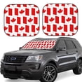 thumbnail image 6 of Kdxio Canada Print 2-Piece Sun Shade Front Windshield - Foldable Car Front Window Sunshades For Most Sedans Suv Truck, 6 of 6