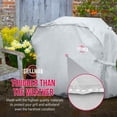thumbnail image 3 of Grillman Premium BBQ Grill Cover, Heavy-Duty Gas Grill Cover for Weber, Brinkmann, Char Broil etc. Rip-Proof, UV & Water-Resistant (64 L x 24 W x 48 H, Gray), 3 of 7