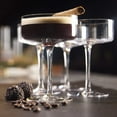 thumbnail image 4 of Clear Martini Coupe Glasses 6.5oz - Set of 2 Classic Barware for Espresso Martini, Manhattan, Cosmopolitan – Handcrafted Luxury Glassware, 4 of 10