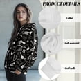 thumbnail image 6 of COEQINE Sweatshirts Pullover Women's Hoodies Oversized Long Sleeves Fashion Y2K Casual Wear Crewneck Loose Fit Cozy Hooded Women Musical Instruments Fall Winter Outfits Clothes, 2XL, 6 of 7