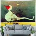 thumbnail image 4 of Orinice Bird Flower Surrealism Tapestry Wall Hanging Unique Style for Home Decor Art Living Room Bedroom Apartment Farmhouse Dorm 40x60inch, 4 of 6