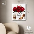 thumbnail image 5 of Leopard Heel Red Bloom Canvas Fashion Wall Art by Art Remedy, Gallery Wrapped, 20" x 24", 5 of 7