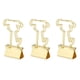 thumbnail image 4 of Clips Para Carpetas Para Perros, Lindas Abrazaderas De Papel, Alta Dureza, Oro, Fuerte Fuerza De Sujeción, 100 Unidades Para Documentos, 4 of 7