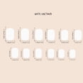 thumbnail image 4 of 24Pcs Halloween Press On Nails Medium Almond & Short Square, Spooky Fake Nails Full Cover Glue on Nails for Women Girls Christmas Party Gift, 4 of 5