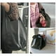 thumbnail image 3 of Bolso de mano KlaOyer de piel de gran capacidad negro, 3 of 6