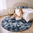 thumbnail image 2 of Shag Area Rugs for Living Room 6'(Round), Soft and Fluffy Shaggy Carpet for Pets, Machine Washable Floor Rugs for Living room, 2 of 6