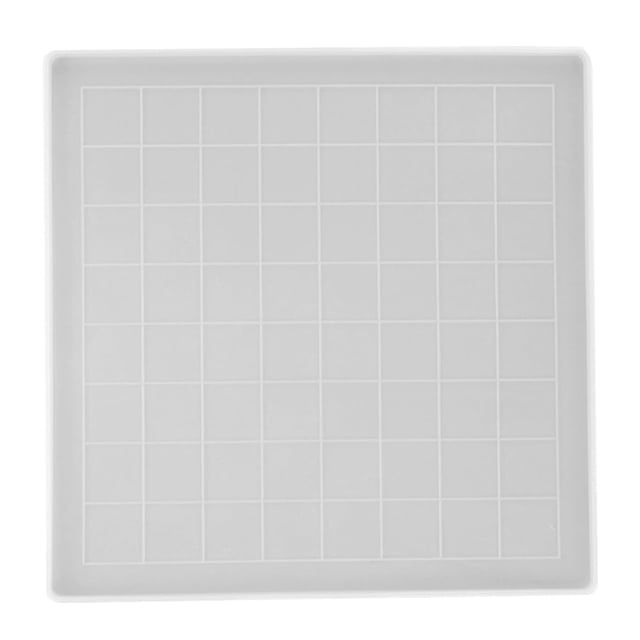 Molde de silicona para ajedrez Healifty, 28 x 28 x 0,9 cm, color blanco