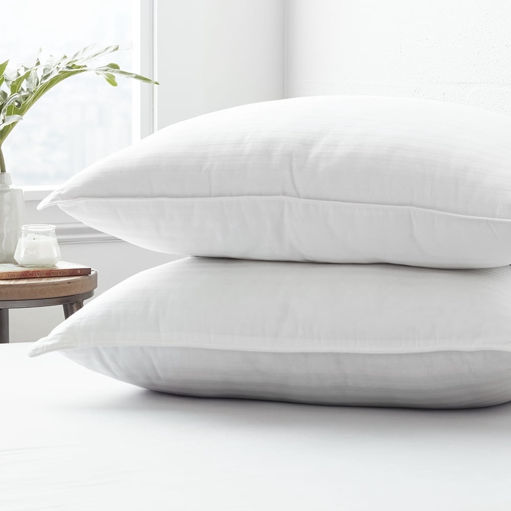 Cooling Gel Fiber Bed Pillow 2-Pack Standard/Queen Size For All Sleep Styles - Back, Side and Stomach Sleepers