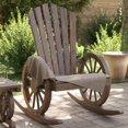 thumbnail image 1 of vidaXL Rocking Adirondack Chairs 2 pcs Solid Wood Fir, 1 of 5