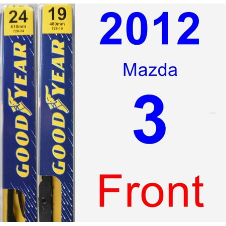 2012 Mazda 3 Wiper Blade Set/Kit (Front) (2 Blades) -