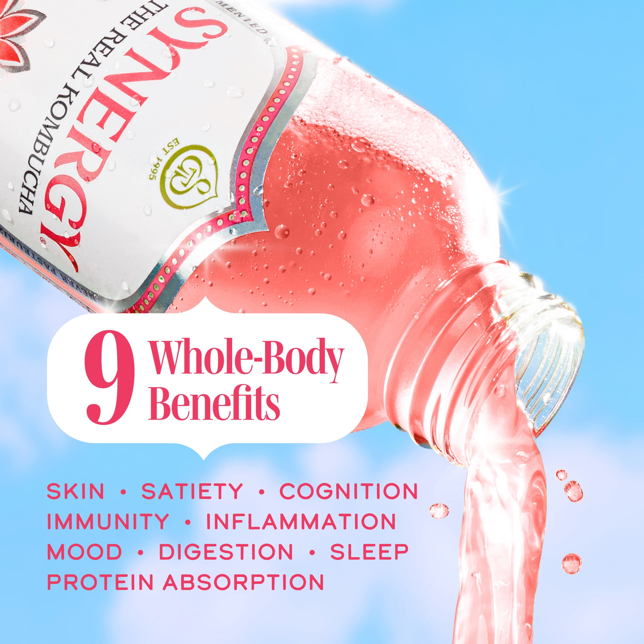 GT's Synergy Guava Goddess Raw Kombucha 16 fl oz