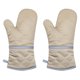 thumbnail image 1 of Guantes para horno microondas Guantes aislantes de algodón y silicona Antideslizantes Protectores de manos resistentes al calor, Caqui Inevent HA003500-01, 1 of 2