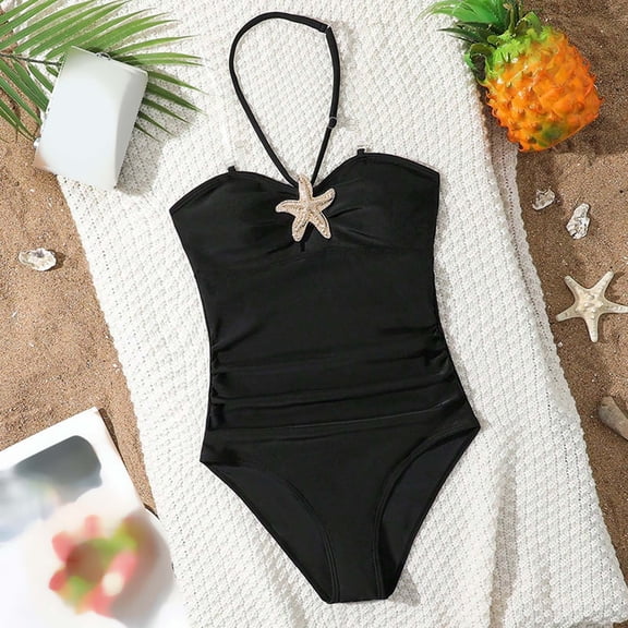 Teen Swimsuits Girls 1 Piece Swim Suit Star Bathing Suit Girls Summer Clothes Bathing Suits for Girls 14-15 Years