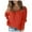 Orange, variant on Clearance LYXSSBYX Blouses for Women Clearance Fashion Womans Tops with V-Neck Shirt Turtleneck Knitted Jumper Sweater Long Sleeve Elegant Casual Shirts