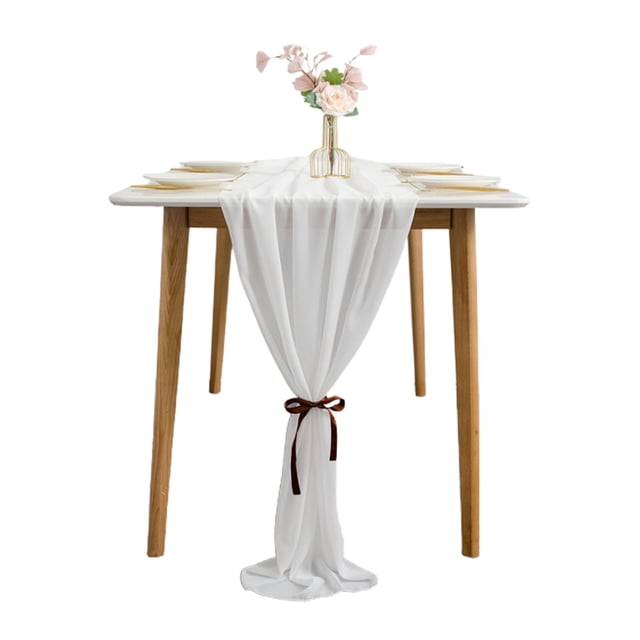 Camino de Mesa Ticfox de Gasa de Tela para Decoración de Mesa 70x300cm