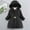 Black, variant on Teen Winter Puffer Coats for Girls Cotton Jacket Intensification Windproof Jackets Beige Size 8 Years