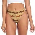 thumbnail image 1 of Kdxio Teckel Chiot Motif String Sans Couture pour Femmes - String Taille Basse Invisible Extensible Culottes pour Femmes, Culottes Respirantes Échancrées-TP, 1 of 6