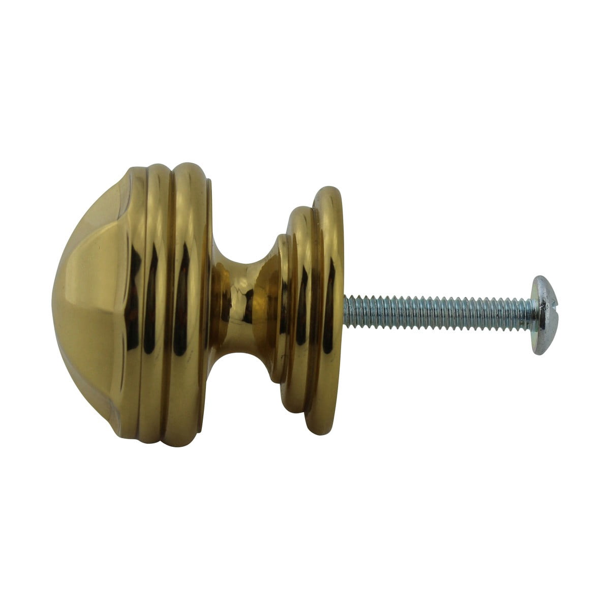 Kitchen Cabinet Knob Bright Brass Knob 1 1/4" Dia Octagonal Kitchen Cabinet Knob of Pack 6|Renovators Supply