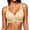 Beige, variant on Women's Light Thin Cup Wireless Bra, Minimizing & Gathering Support For Large Bust Pink