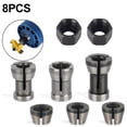 thumbnail image 3 of Lefu 8pcs 6mm 6.35mm 8mm Collet Chuck For Engraving Trimming Machine Electric Router, 3 of 9