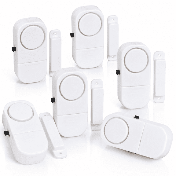Pack of 6 Security Window Door Alarm DIY Home Protection Burglar Alert Sensor !!