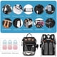 thumbnail image 5 of Jeryswet Bolsas de pañales para bebés con cambiador, mochila impermeable de gran capacidad para pañales para mamás y papás con puerto de carga USB y correas para cochecito, regalos para baby shower, n, 5 of 5