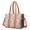Princess Dress Castle, variant on Teacher Tote Bag,Princess Mushroom Castle Pattern Teacher Utility Tote Bag,Large Work Tote Bags for Women with Multiple Pockets,Top Zipper Closure,13.8x10.6x6.7 Inch