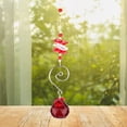 thumbnail image 4 of Colgante de cristal rojo, decoración de ventana hecha a mano, regalo de adorno único, 4 of 8