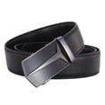 thumbnail image 2 of Cinturón casual de cuero auténtico para hombre, corte al ajuste exacto, regalo elegante, 2 of 6