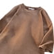 thumbnail image 5 of Jersey Elvqul de Hombre Algodón Elástica Manga Corta Café de Color Sólido Economicas Cuello Redondo Deportivas, 5 of 6