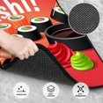thumbnail image 3 of Balery Sushi Juego de 4 Alfombrillas para Auto, Revestimientos de Caucho Resistente, Diseño Antideslizante, 3 of 7