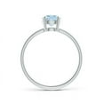 thumbnail image 2 of Angara Natural 1 Ct. Aquamarine Solitaire Ring in Sterling Silver for Women (Ring Size: 7), 2 of 11