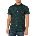 thumbnail image 2 of Camisa de manga corta con solapa y estampado hawaiano para hombre Pompotops oipoqjl45074, 2 of 8