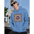 thumbnail image 2 of Taurus Zodiac Ethnic Style Hoodie Men -Image by Shutterstock, Male 3X-Large, 2 of 4