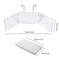 thumbnail image 3 of Adjustable 360 Degree Vanity Makeup Mirror with Telescoping Hooks, Portable & Foldable Design for Trifold Views, Essential Beauty & Travel Tool, 3 of 8