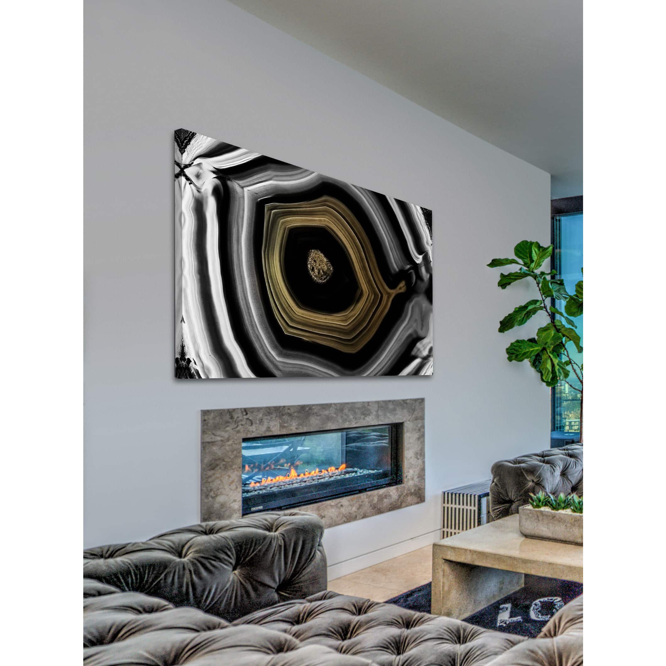 Marmont Hill "Golden Nucleus" Painting Print on Wrapped Canvas