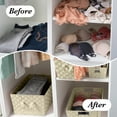 thumbnail image 4 of Simplify Small Woven Storage Basket in Ivory, 4 of 7