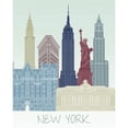 thumbnail image 3 of Fab Funky 20x24 Black Modern Framed Museum Art Print Titled - New York Skyline, 3 of 5