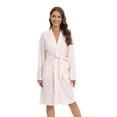thumbnail image 1 of Sunsent Womens Waffle Robe Soft Kimono Spa Bathrobe Lightweight Mid-Length Sleepwear Loungewear, 1 of 7