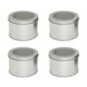 thumbnail image 2 of 4 PCS Clear Iron cans Canisters with cover , Cute Decorative iron Bottles with Airtight Lid for Nuts, Coffee Beansstorage, 2 of 5