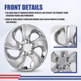 thumbnail image 3 of 4Pcs/Set 15 inch Hubcaps for 2013-2015 Honda Civic Sedan,2013 Honda Civic Coupe Wheel Rims Cover,Chrome, 3 of 9